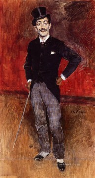  Giovanni Deco Art - Portrait of the Comte de Rasty genre Giovanni Boldini